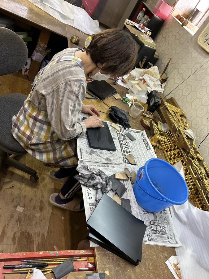 お寺様からご用命頂いた納骨壇を製作中