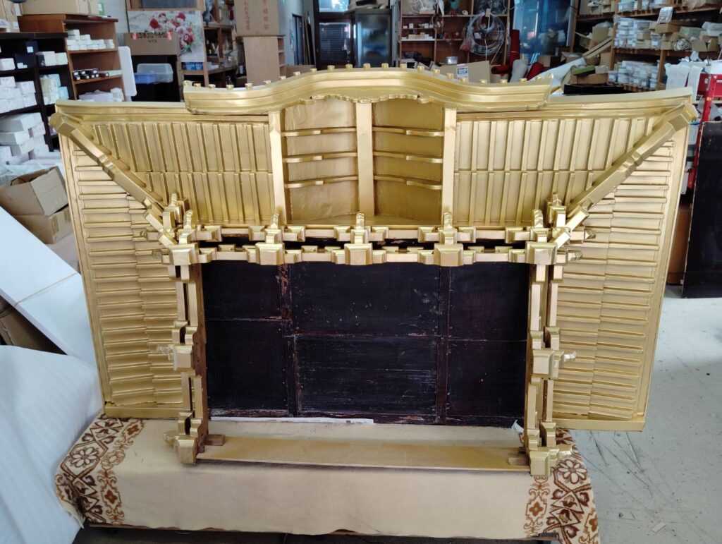【寺院施工】お寺の厨子（空殿）の総修復を行いました！（福井市）
